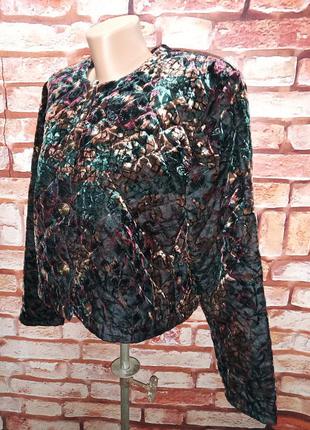 Піджачок болеро оксамитовий made in france вінтажний