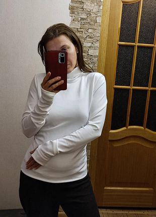 Гольф с рукавами митенками