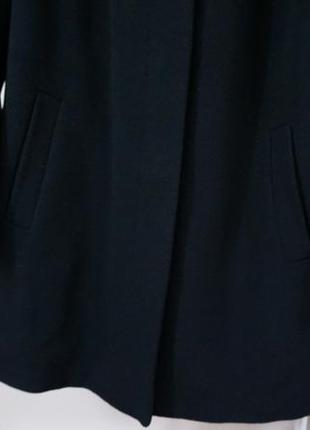 Пальто чёрное классическое прямой крой mayerline brussels6 фото