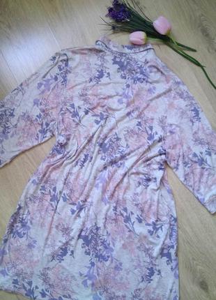 Трикотажний жіночий сірий короткий віскозний халат george батал/халат-сорочка на гудзиках батальний4 фото
