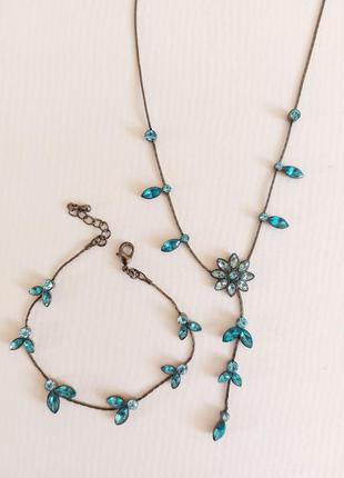Ожерелье с браслетом - комплект