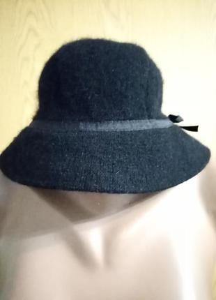 Красивая шляпа ангора шерсть3 фото