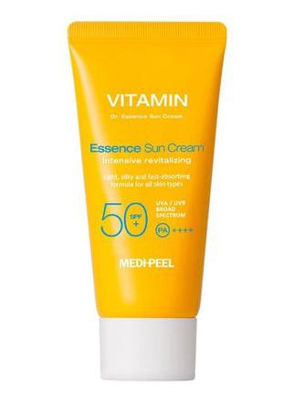 Вітамінний сонцезахисний крем medi-peel vitamin dr. essence sun cream spf 50+/pa+++