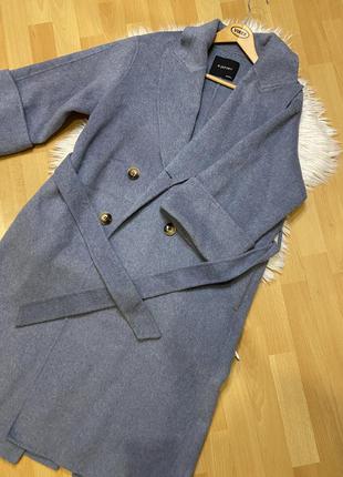 Шикарное пальто с шерстью в составе