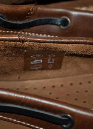 Туфли clarks кожаные нубук коричневые топсайдеры мокасины мужские8 фото