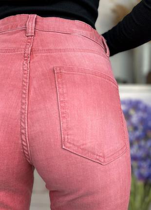 Розовые джинсы скини 1+1=33 фото