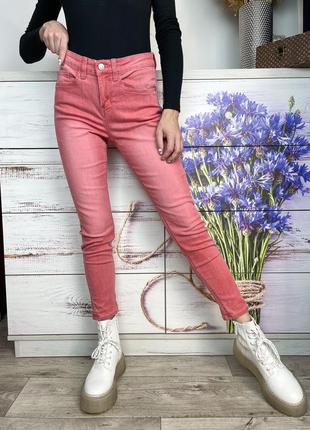 Розовые джинсы скини 1+1=34 фото