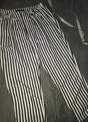 Брюки зара черно белые