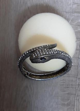 Вінтажний механічний браслет змія