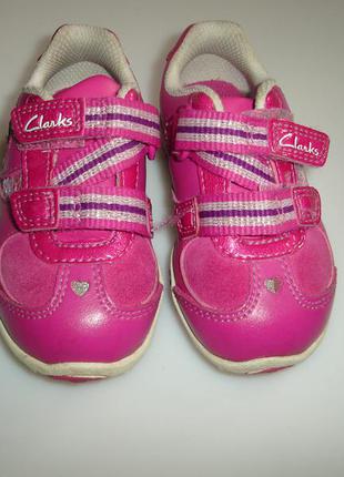 Clarks кожаные кроссовки кларкс , стелька 13,2 см- 20 р (по бирке 4g англ)