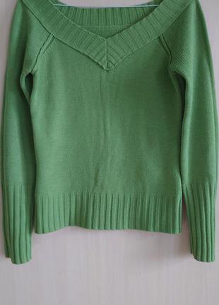 Свитер джемпер укороченный с шерстью mango р.м