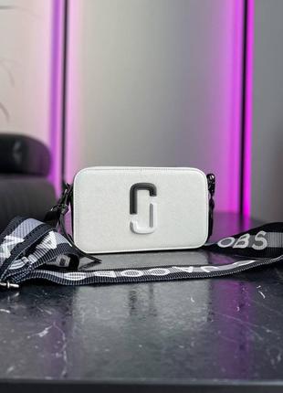 Marc jacobs white black біло чорна сумка марк якобс