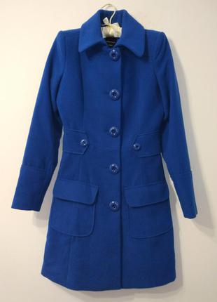 Красивое пальто синего цвета miss sixty