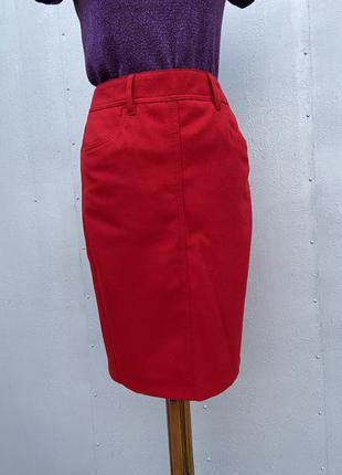 Красивая красная теплая юбка2 фото
