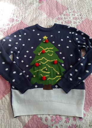 Новогодний свитер с колокольчиками р.s
