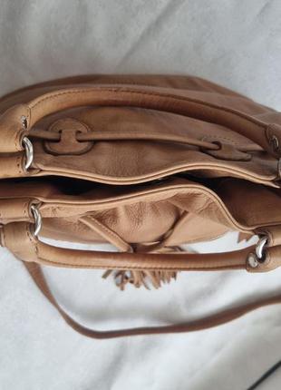 Люкс-бренд кожаная женская сумка lancaster4 фото