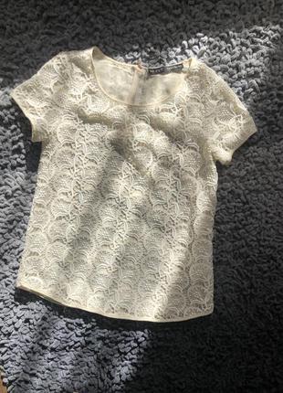 Кружевная блуза zara