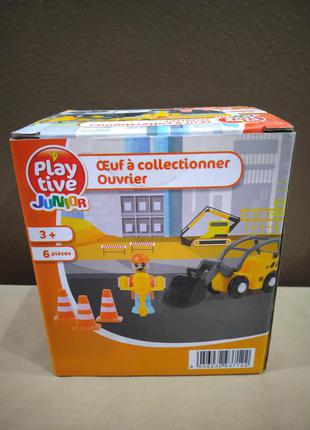 Игровой набор-сюрприз строитель playtive junior construction worker оранжевое яйцо3 фото