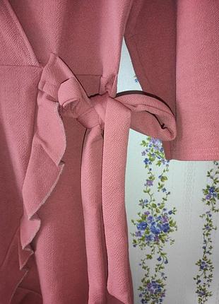 Платье с  воланом рюшами, 6