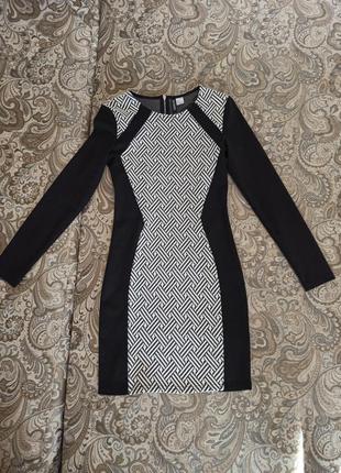 Сукня divided h&m чорно-біле2 фото