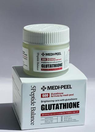 Освітлюючий крем з глутатионом medi-peel bio intense glutathione white cream, 50 мл