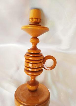 Подсвечник деревянный на 1 свечу
