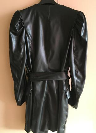 Невероятное трендовое платье из эко-кожи в стиле zara😍🔥🔥🔥 платье платья5 фото