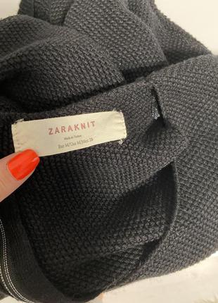 Черная вязаная блуза zara ❤️4 фото