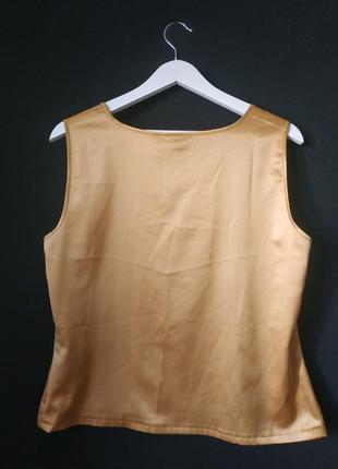 Майка блузка komplimente германия цвет золотой под шелк2 фото