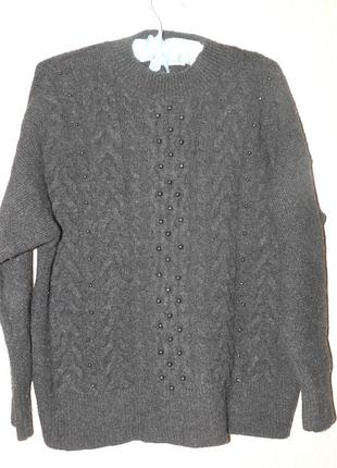 Шикарний светр з намистинами від mango8 фото
