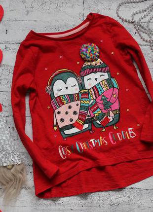 Кофта, реглан, туника новогодняя nutmeg 3-4 года
