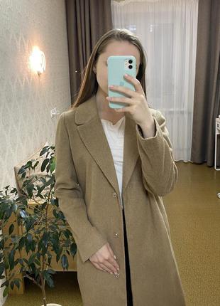 Пальто м коричневое