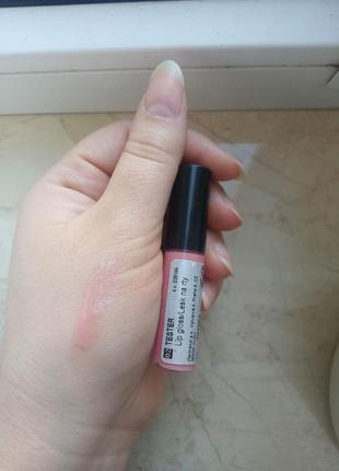 Тестер блиску для губ dermacol make-up "діамантовий" lip gloss тон 02