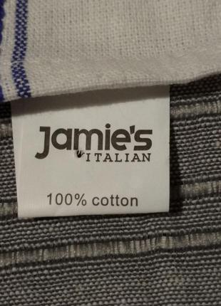 Хлопковое жаккардовое полотенце из ресторана jamie's italian  джейми оливера3 фото