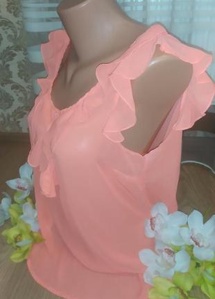 Нежная блузочка персикового цвета4 фото