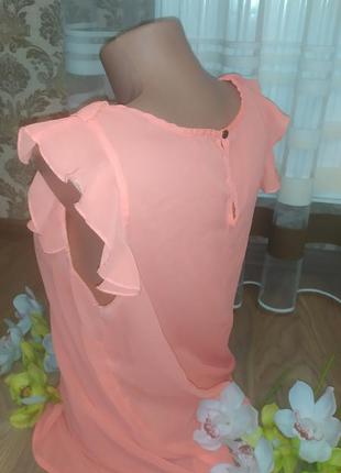 Нежная блузочка персикового цвета3 фото