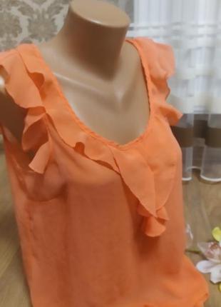 Нежная блузочка персикового цвета7 фото