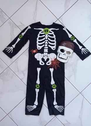 Карнавальный костюм скелет кощей 3-4 года код 17ю1 фото