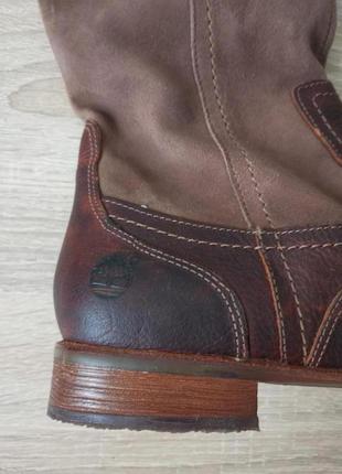 Timberland высокие брендовые  кожаные сапоги р-р - 41.55 фото