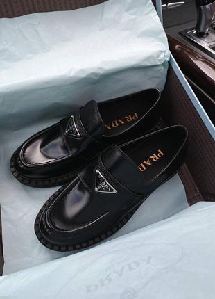 Prada loafer жіночі чорні лофери