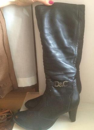 Сапоги зимние кожаные на меху 41 размер