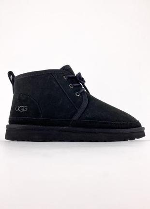 Зимові жіночі чоботи уггі sneakers ugg Benson Dove Women S Buckle Sheepskin Ankle Bootie чорні