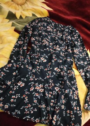 Сукні осінь квітковий принт10 фото