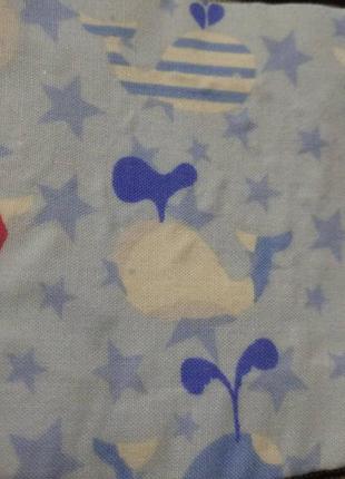 Пара светло-голубых  подхватов для штор в детскую комнату3 фото