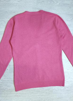Люксовый трикотажный кашемир и шелк кардиган кофта пуловер на пуговицах германия2 фото