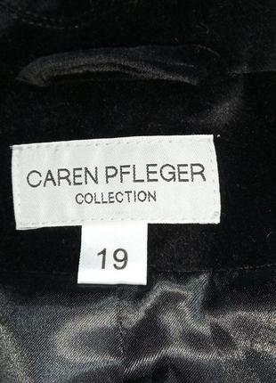 Пиджак удлиненный сюртук черный бархатный caren pfleger6 фото