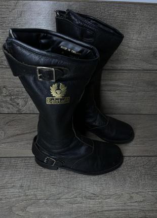 Оригінальні зимові шкіряні чоботи belstaff розмір 39 (24.5-25 см)2 фото