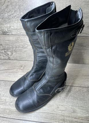 Оригінальні зимові шкіряні чоботи belstaff розмір 39 (24.5-25 см)6 фото