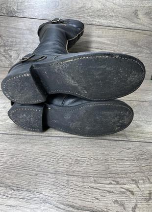 Оригінальні зимові шкіряні чоботи belstaff розмір 39 (24.5-25 см)9 фото