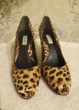 Туфли под леопарда тканевые